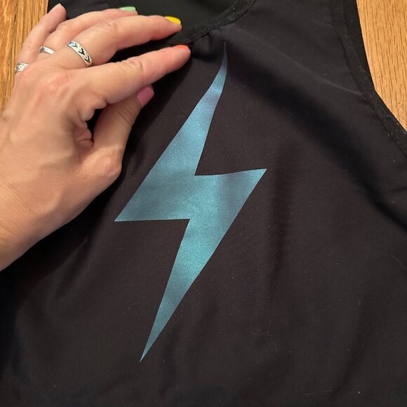 Ultracor Attitude Silk Bolt Crop Nero/Moonlight - Small - NWT - Picture 2 of 5